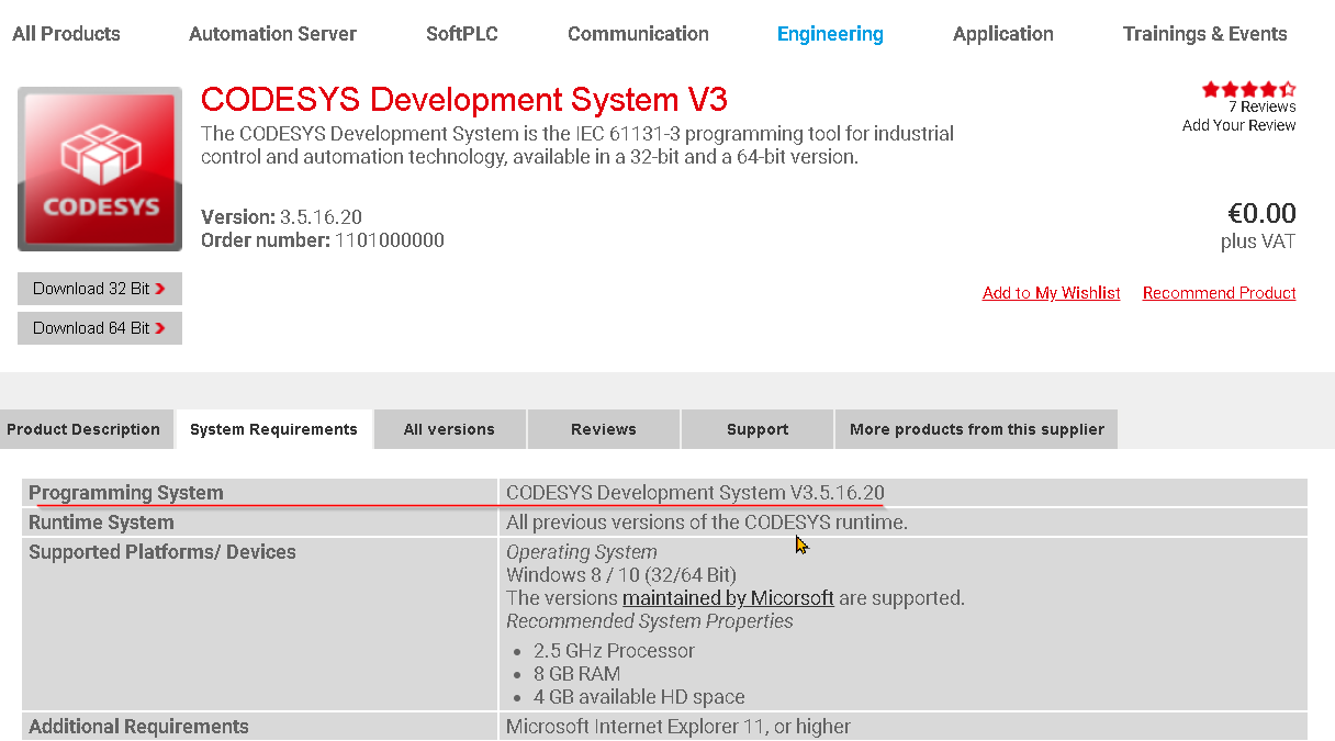 Codesys#Development System V3.16.20がリリース！